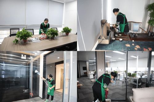 井蛙管家保洁服务入驻茶颜悦色总部半年,5s保洁标准屡获好评